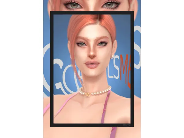Alpha GPME GOLD Nose Contour C1 - The Sims 4 Custom Content