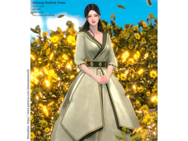 Alpha simna] Arirang Dress - The Sims 4 Custom Content