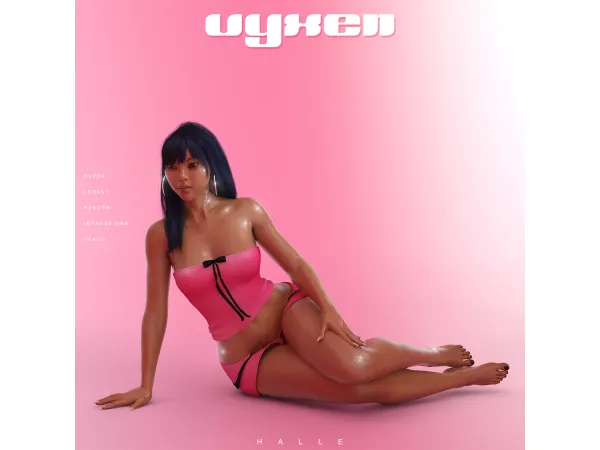 Alpha vyxen halle set - The Sims 4 Custom Content