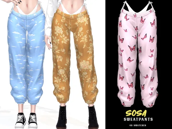 Alpha Sosa Sweatpants - The Sims 4 Custom Content