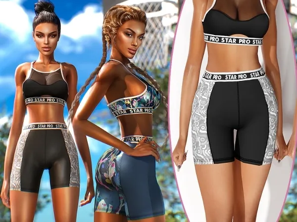 Alpha High Rise Shorts cool_content_star - The Sims 4 Custom Content