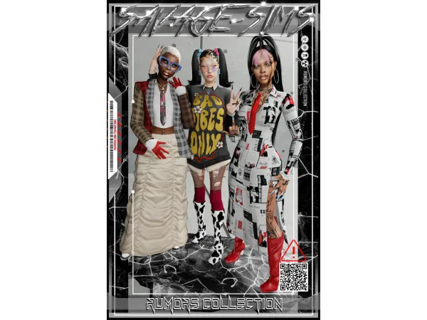 Alpha RUMORS COLLECTION by savagesims - The Sims 4 Custom Content