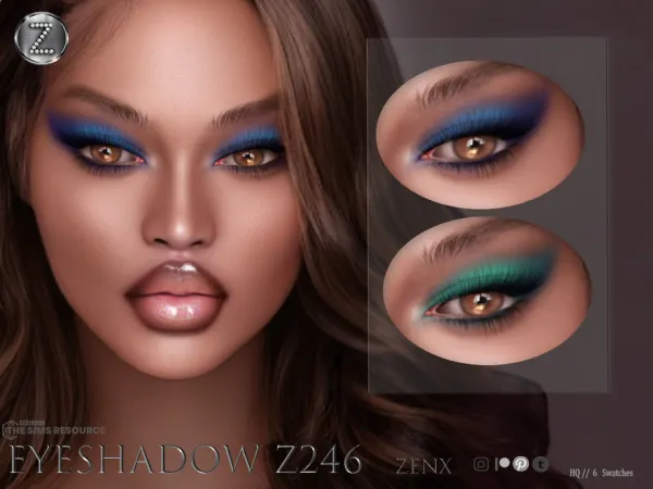 Alpha ZENX EYESHADOW Z246 - The Sims 4 Custom Content