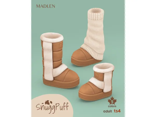 Snugg Puff Set - The Sims 4 custom content