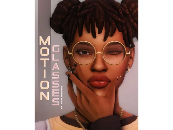 Maxis Match MOTION Glasses by pralinesims - The Sims 4 Custom Content