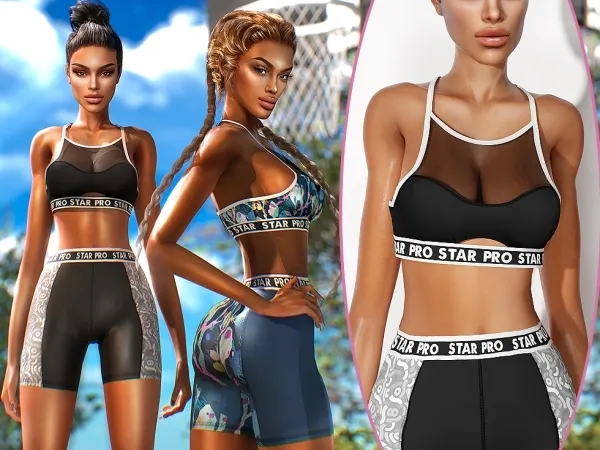 Alpha Sports Bra cool_content_star - The Sims 4 Custom Content