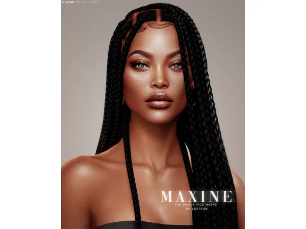 Alpha MAXINE FACE MASKS AND SKIN OVERLAY - The Sims 4 Custom Content