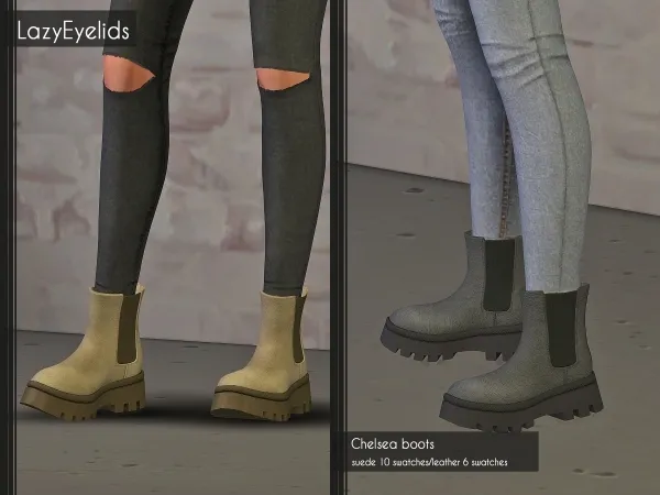Alpha Chelsea boots - The Sims 4 Custom Content