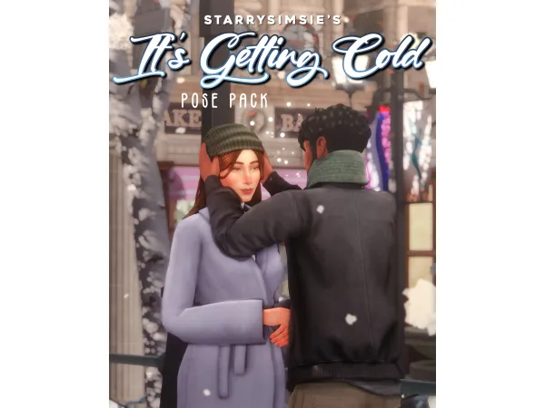 Maxis Match It's Getting Cold Pose Pack - The Sims 4 Custom Content