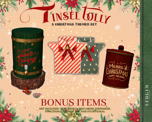 Alpha Tinsel Tolly Bonus tems (Atelier Tier) by ledger_atelier - The Sims 4 Custom Content