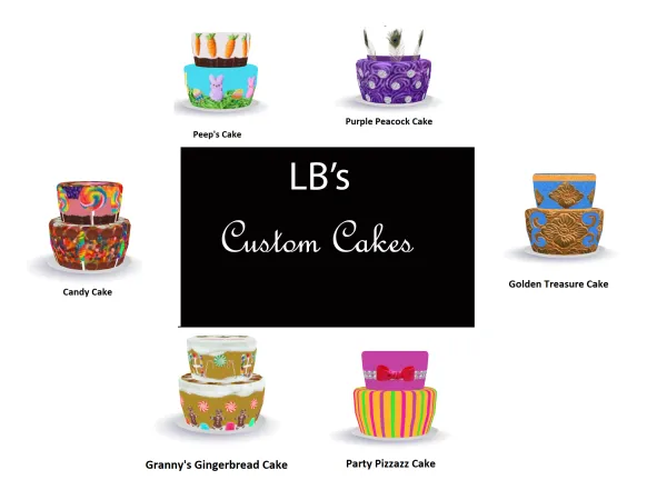 Mix Custom Cakes by LB by Laurenbell2016 - The Sims 4 Custom Content