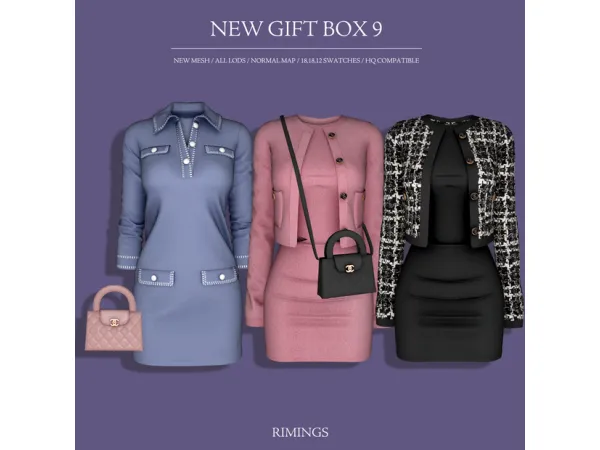 Alpha [RIMINGS] NEW GIFT BOX 9 - The Sims 4 Custom Content