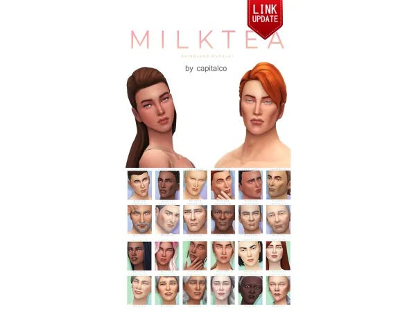 Maxis Match MILKTEA Skinblend [ Lost Gems] - The Sims 4 Custom Content