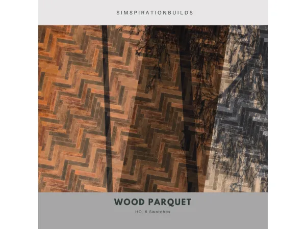 Alpha Wood Parquet - The Sims 4 Custom Content