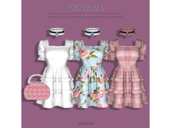 Alpha [RIMINGS] Wink For Me - The Sims 4 Custom Content