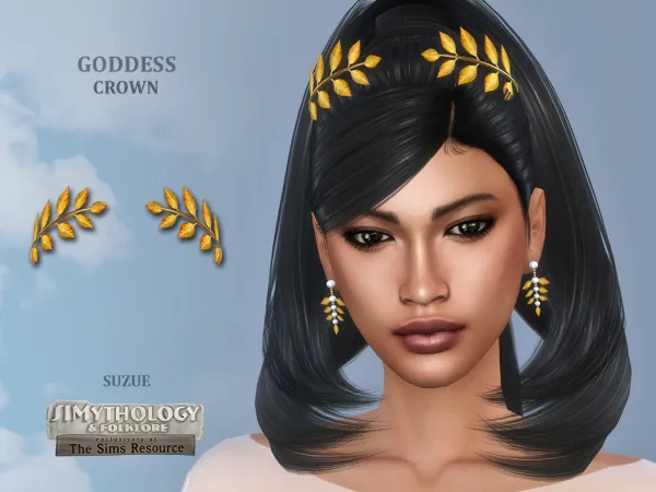 Alpha SIMythology Goddess Crown - The Sims 4 Custom Content
