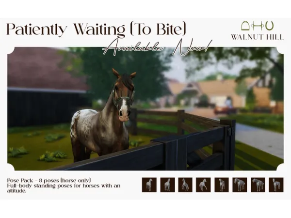 Maxis Match Patiently Waiting (To Bite) Pose Pack - The Sims 4 Custom Content