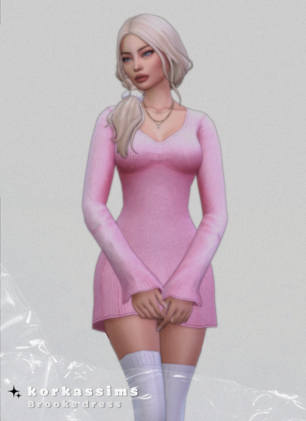 Maxis Match Brooke dress by simsfinds - The Sims 4 Custom Content