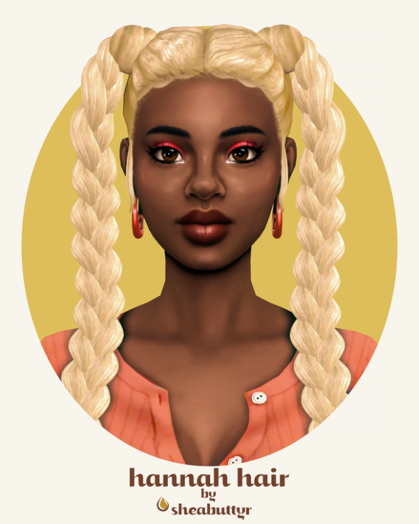 Maxis Match hannah hair by simsfinds - The Sims 4 Custom Content