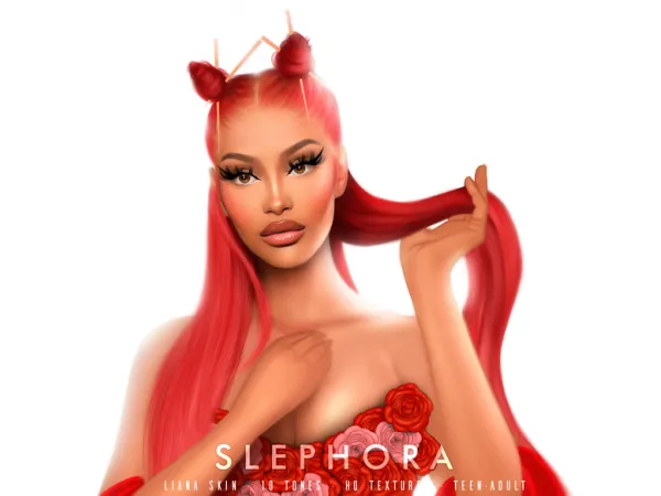 Alpha LIANA Skin Overlay (Sim included) - The Sims 4 Custom Content