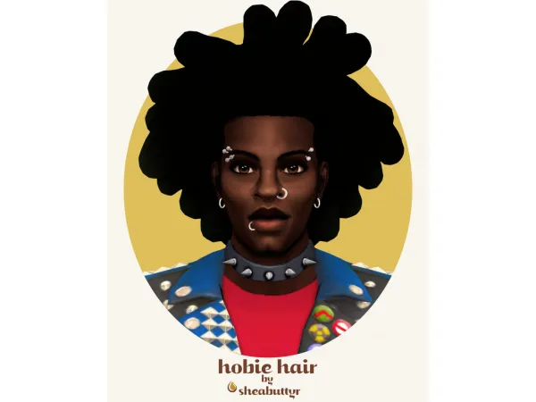 Maxis Match hobie hair - The Sims 4 Custom Content