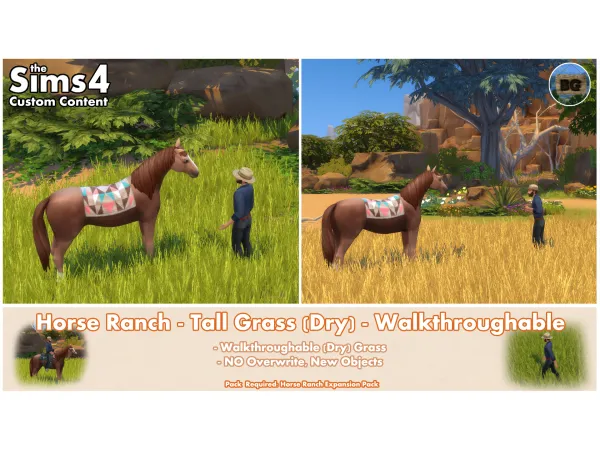 Horse Ranch - Tall Grass (Dry) - Walkthroughable by Bakie