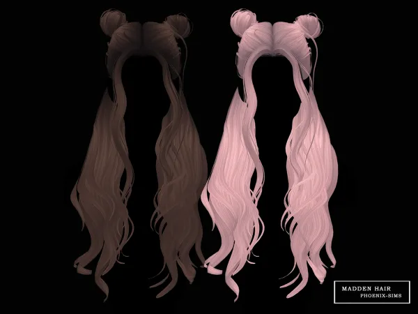 Alpha Madden Hair - The Sims 4 Custom Content