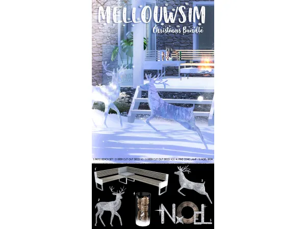 Alpha Christmas Bundle by mellouwsim - The Sims 4 Custom Content