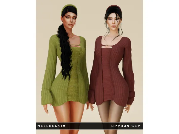 Alpha Uptown Set by mellouwsim - The Sims 4 Custom Content