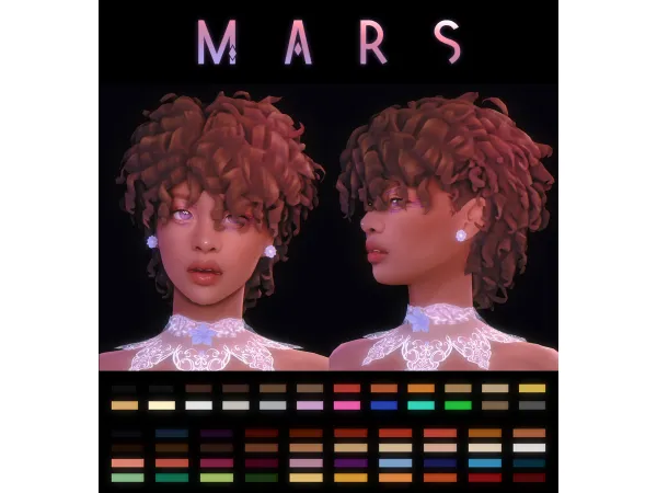 Maxis Match Mars hair by simmandy - The Sims 4 Custom Content