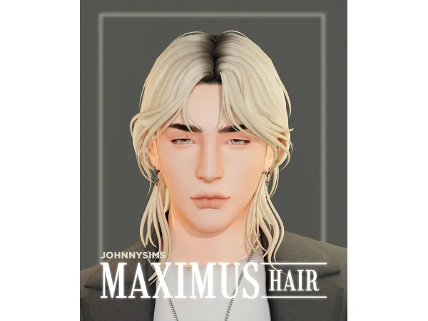 Maxis Match Maximus Hair by johnnysims - The Sims 4 Custom Content