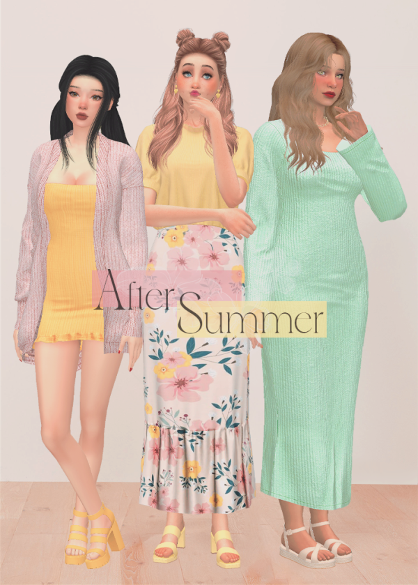 Alpha After Summer Set 41781441920527 by simsfinds - The Sims 4 Custom Content