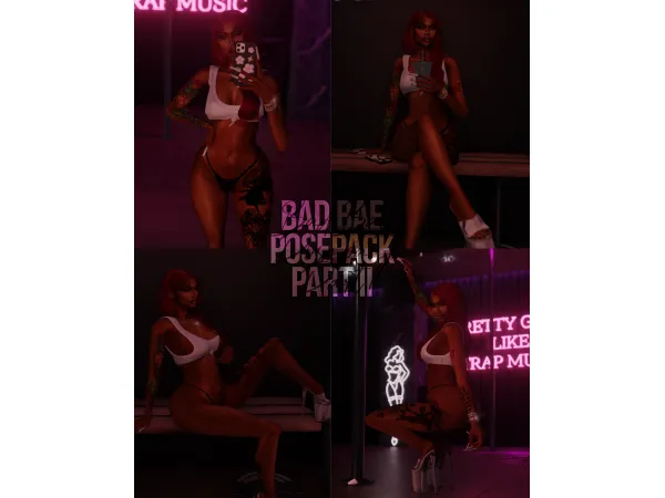 Bad Bae Poses Part II (In-Game) by afrosimtricsimmer