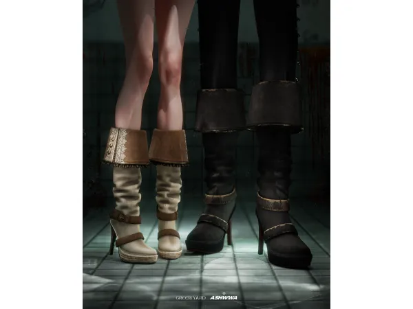 Alpha 2023 OCT005 (sims4)Pirate Boot by ashwwa - The Sims 4 Custom Content