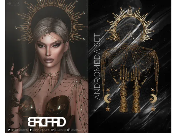Alpha [HC23] ANDROMEDA SET GAME EDITION by bradfordsims - The Sims 4 Custom Content