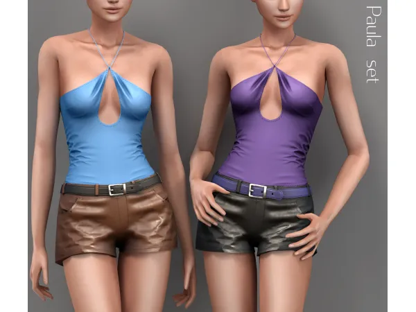 Alpha Paula Set by Belaloallure - The Sims 4 Custom Content