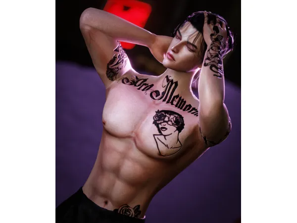 Mix MEMOTIA TATTOO HQ - The Sims 4 Custom Content
