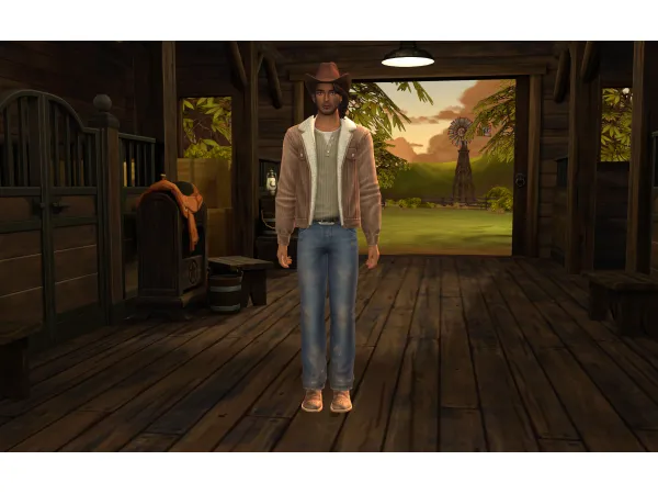 Maxis Match Stable CAS RoomBackground by vyxated - The Sims 4 Custom Content