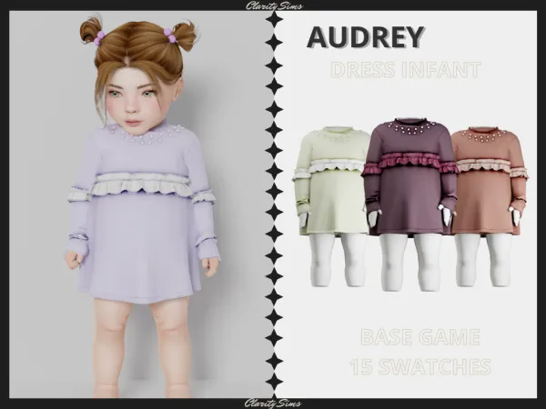 Alpha Audrey Dress Infant - The Sims 4 Custom Content