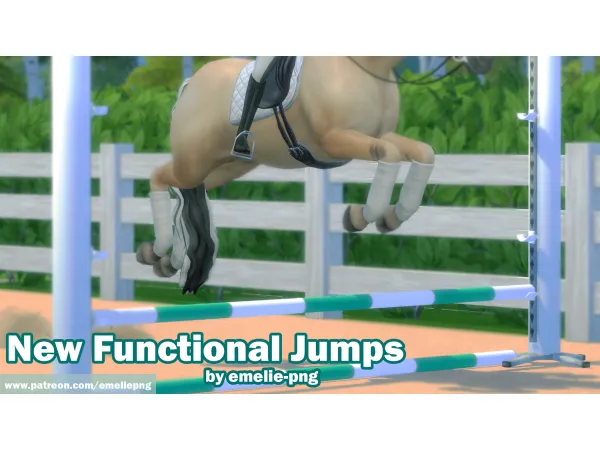 Maxis Match New Functional Jumps by emeliepng - The Sims 4 Custom Content