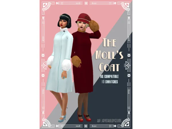 Maxis Match The Moll's Coat by Javitrulove - The Sims 4 Custom Content