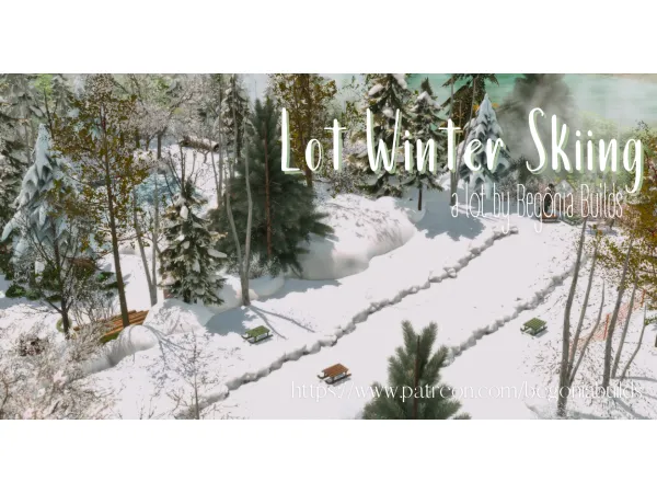 Maxis Match Winter Skiing Files Free by begoniabuilds - The Sims 4 Custom Content