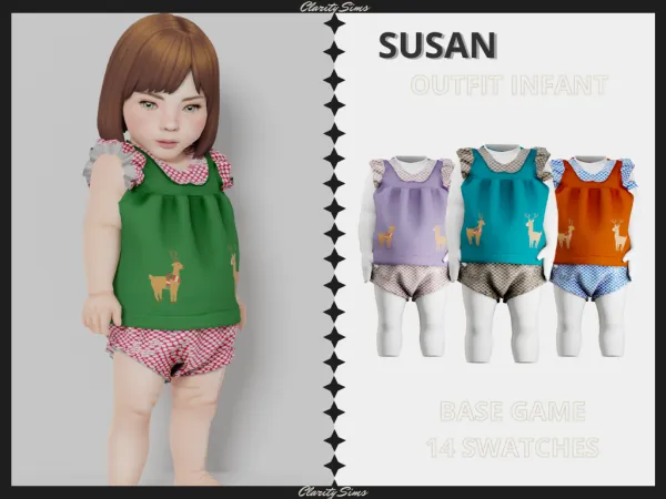 Alpha Susan Outfit Infant - The Sims 4 Custom Content