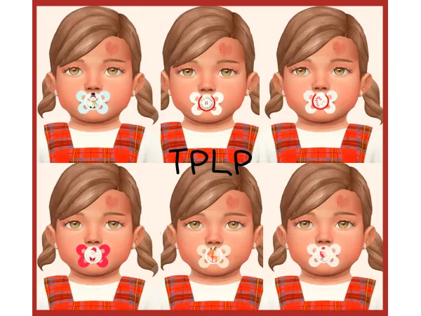 Maxis Match TPLP Christmas Pacifier by TPLP - The Sims 4 Custom Content