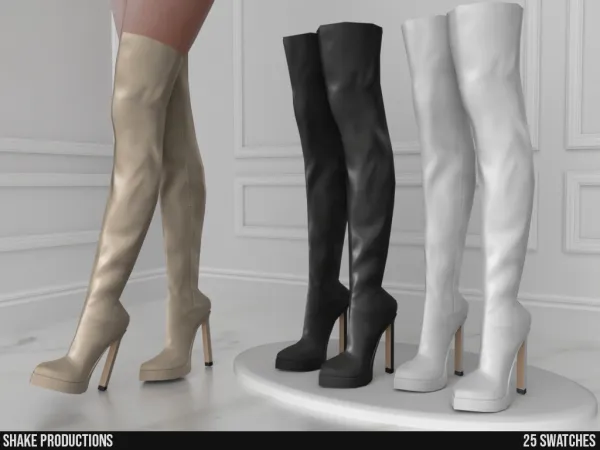 Alpha High Heel Boots S112301 - The Sims 4 Custom Content