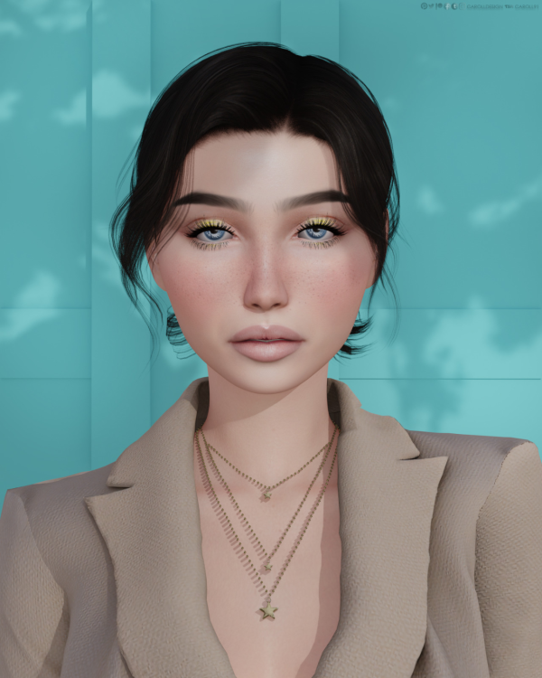 Alpha Female makeup and genetics by simsfinds - The Sims 4 Custom Content