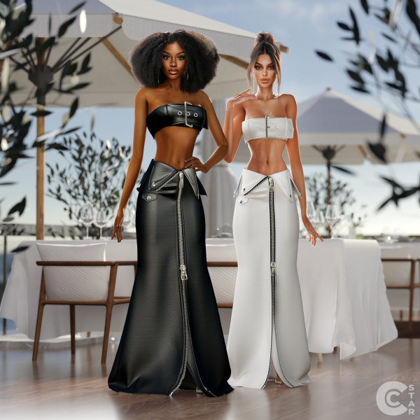 Alpha Coco Jones's Leather Outfit from VMA 2023 by cool_content_star - The Sims 4 custom content