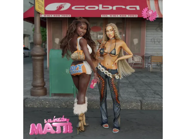 Alpha matte brand mini collection (DRESS UPDATED) by kikovanity - The Sims 4 Custom Content