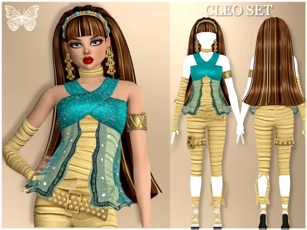 Maxis Match Cleo Set - The Sims 4 Custom Content