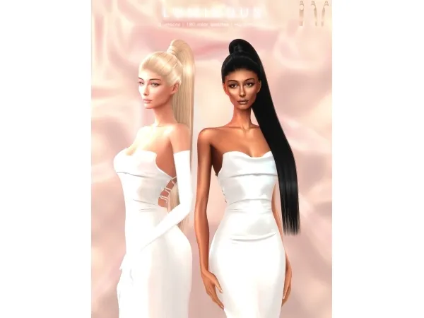 Alpha Luminous Hairstyle - The Sims 4 Custom Content